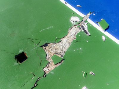 Repaired Court Surface